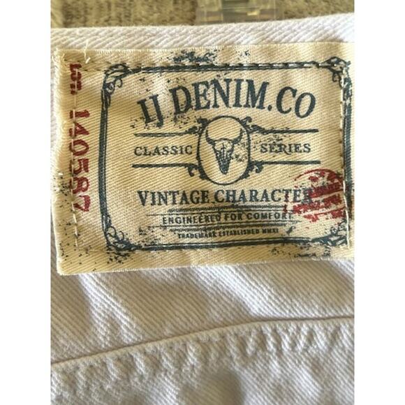 Buffalo David Bitton JJ Denim Co Spencer Slim White Distressed Jeans Men’s 31x32 - Picture 6 of 10